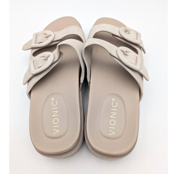 Vionic Capitola Platform Sandals Women's Buckle Straps Beige Size US6.5 EU36.5 - Picture 4 of 12